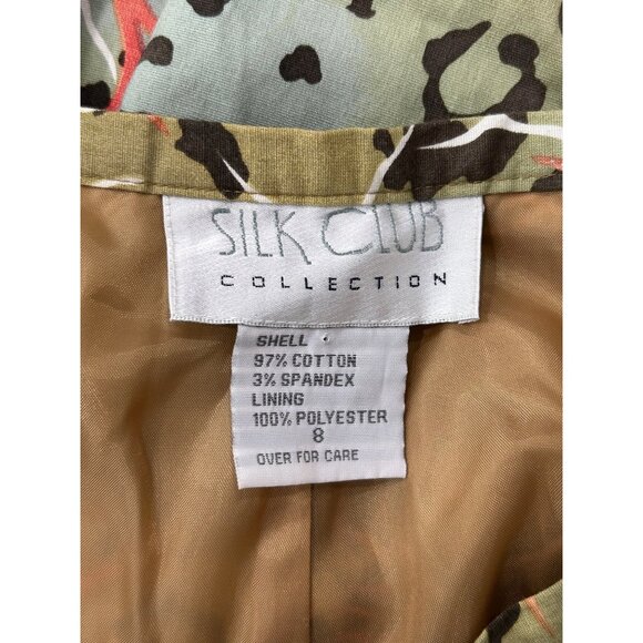 Silk Club Collection NWT Leopard Printed Pants Size 8 - Picture 5 of 9